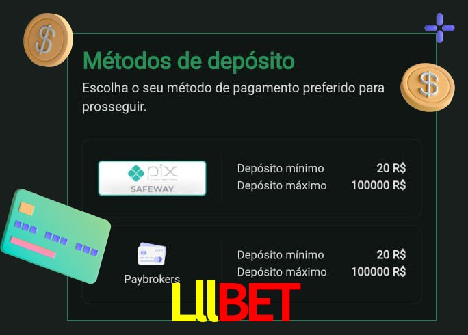 O cassino Lllbet oferece uma grande variedade de métodos de pagamento